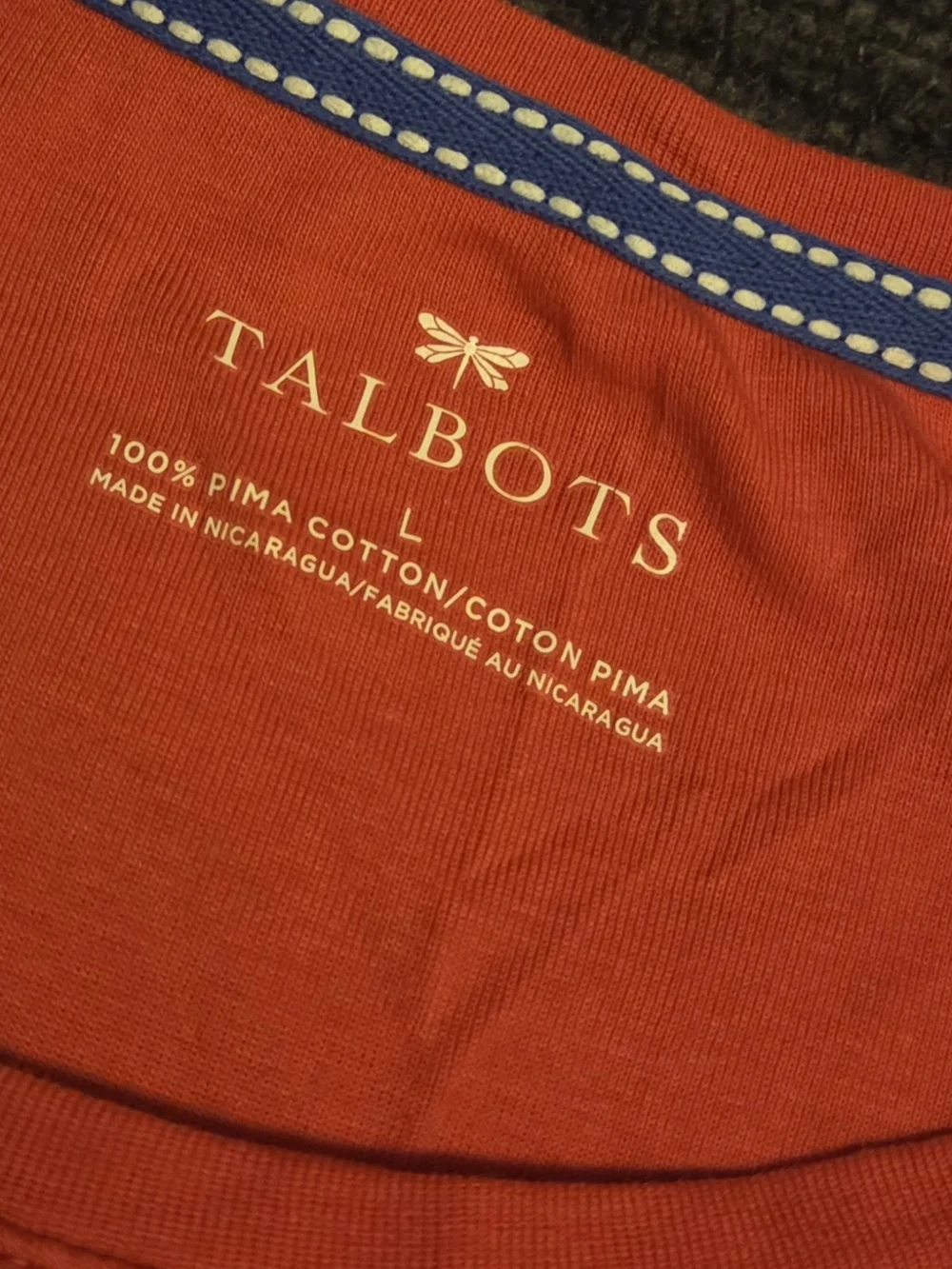 Talbots Pink Cotton Tank Top. Size L - Picture 2 of 5
